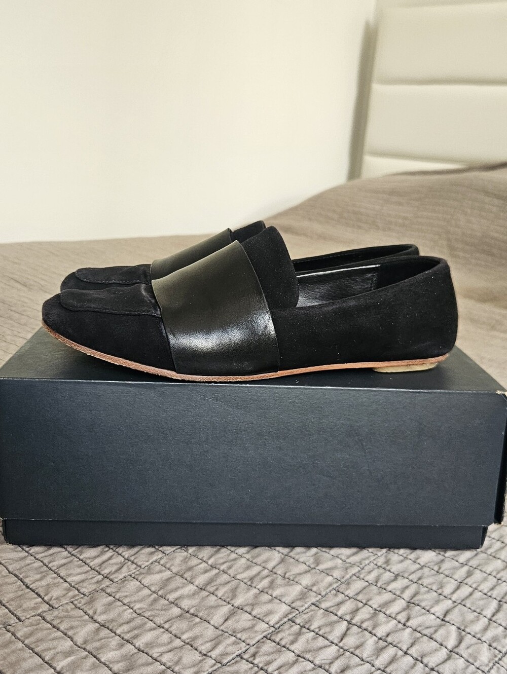 Clarks Black Suede - Margot Loafer